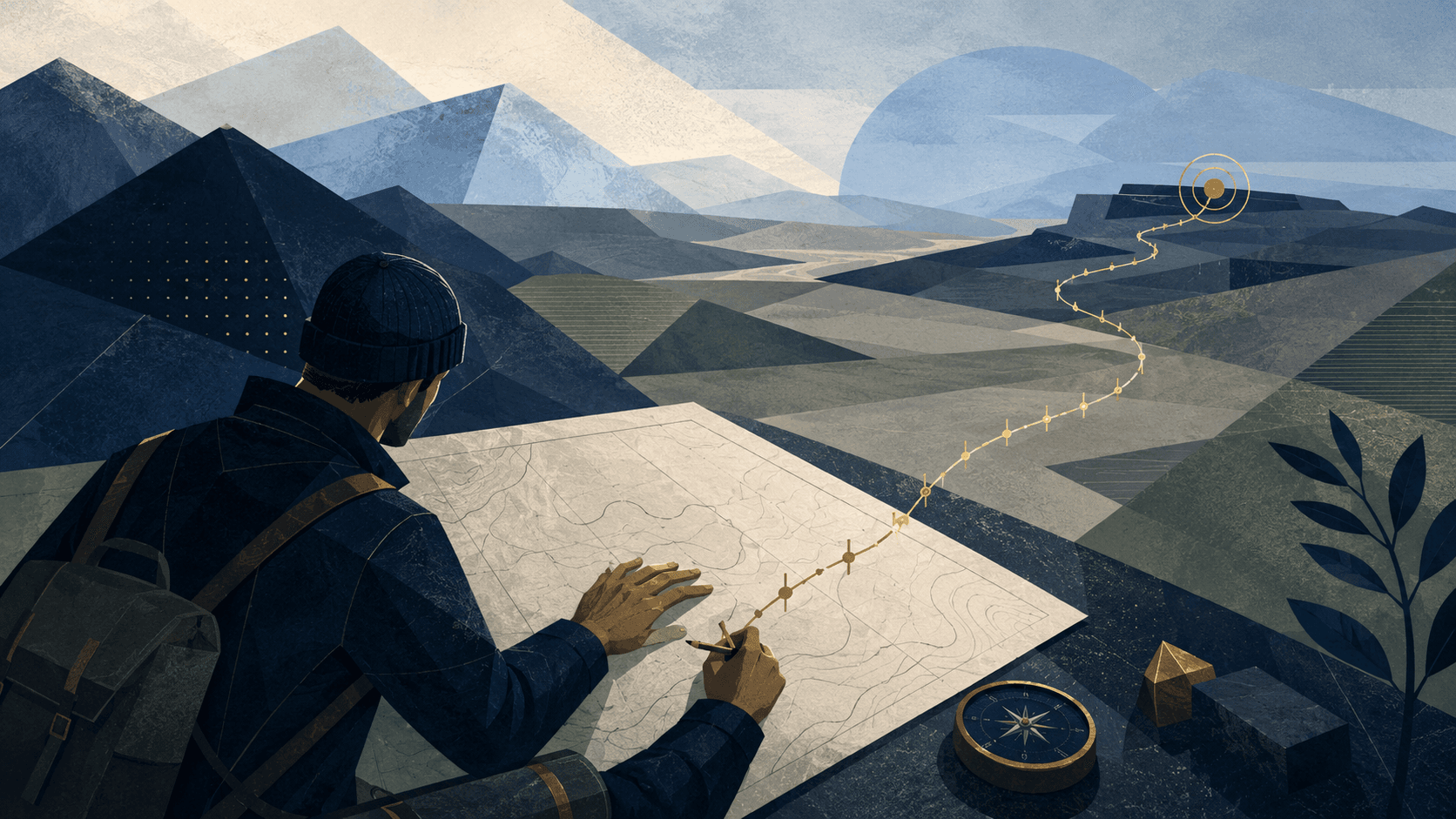 A hand-marked map charting a path from a current invite number to a target group size
